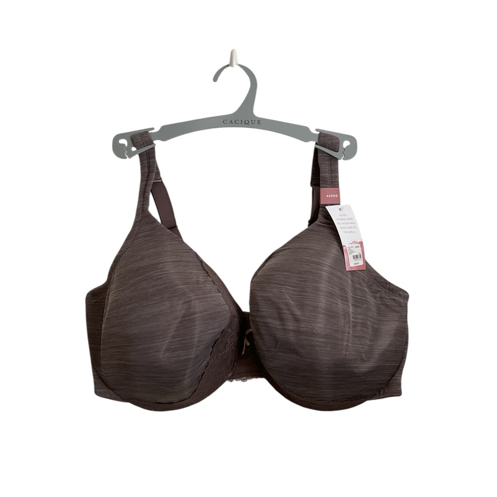 Cacique Dark Brown Full Coverage Bra 42 DDD